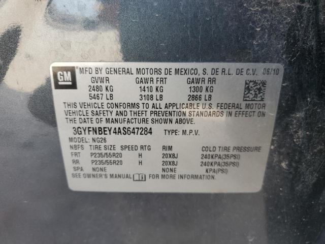 3GYFNBEY4AS647284 - 2010 CADILLAC SRX PERFORMANCE COLLECTION Сұр фото 13