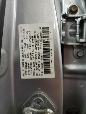 1HGCP2F48BA050321 - 2011 HONDA ACCORD LXP SILVER photo 12