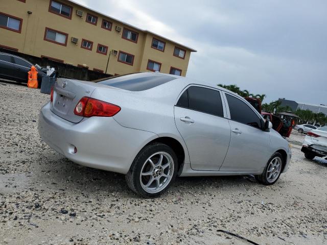 2T1BU4EE9AC302211 - 2010 TOYOTA COROLLA BASE SILVER photo 3