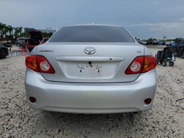 2T1BU4EE9AC302211 - 2010 TOYOTA COROLLA BASE SILVER photo 6
