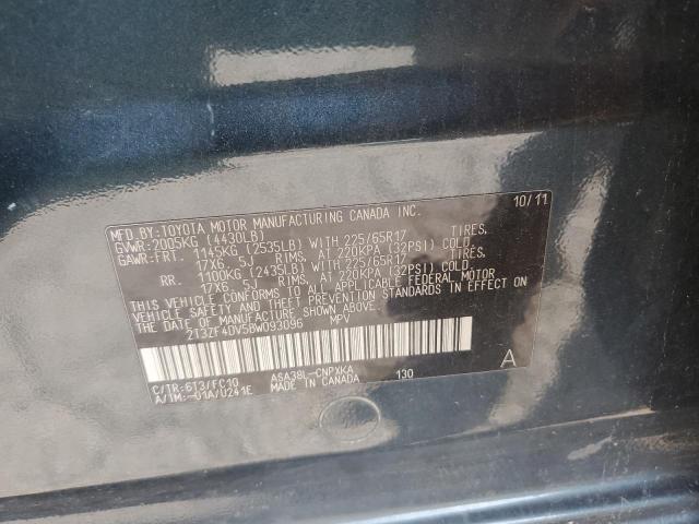 2T3ZF4DV5BW093096 - 2011 TOYOTA RAV4 მწვანე ფოტო 14