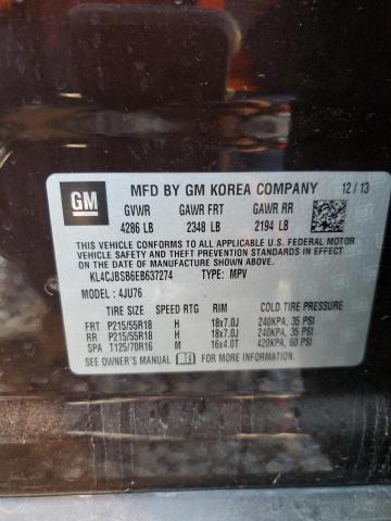 KL4CJBSB6EB637274 - 2014 BUICK ENCORE CONVENIENCE 勃艮第红 照片 13