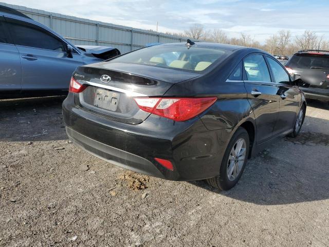 5NPEB4AC1EH838676 - 2014 HYUNDAI SONATA GLS BLACK photo 3