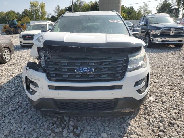1FM5K8D86HGC65132 - 2017 FORD EXPLORER XLT WHITE photo 5