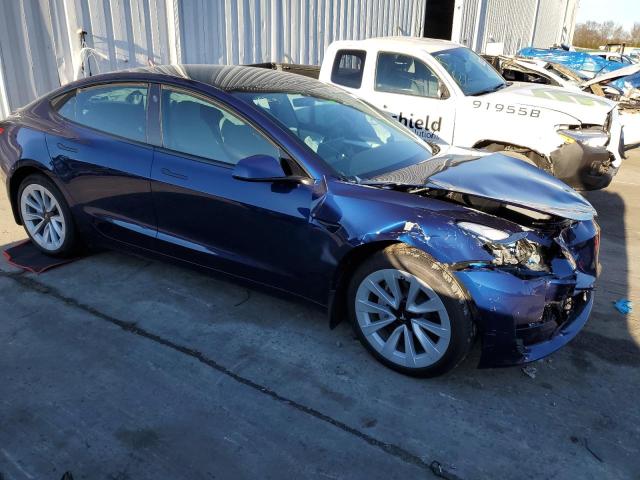 5YJ3E1EB2PF628443 - 2023 TESLA MODEL 3 BLUE photo 4