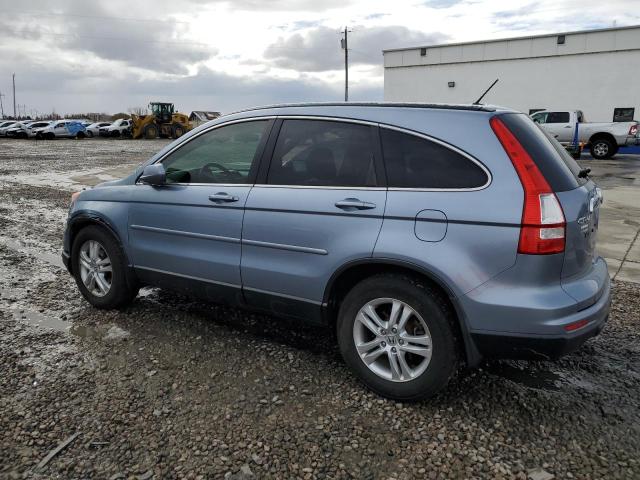 JHLRE4H74BC008317 - 2011 HONDA CR-V EXL BLUE photo 2