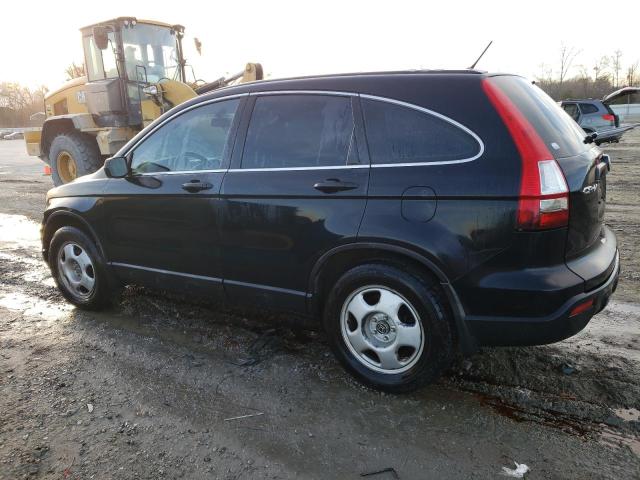 5J6RE38328L005326 - 2008 HONDA CR-V LX BLACK photo 2