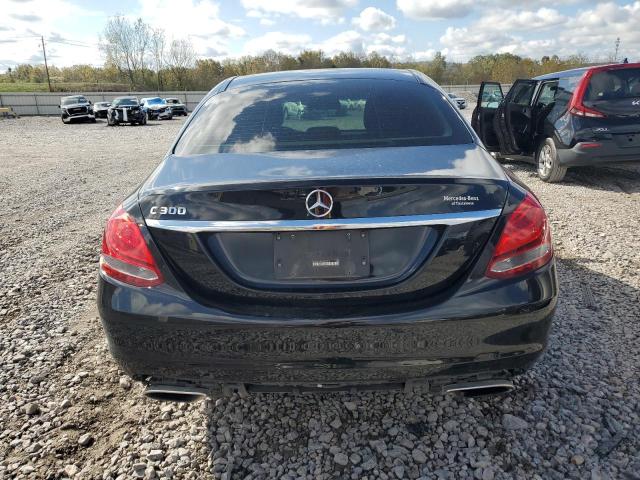 WDDWF4JB3HR235036 - 2017 MERCEDES-BENZ C 300 BLACK photo 6