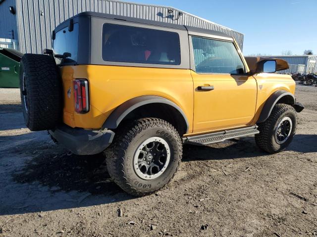 1FMDE5CPXNLB44715 - 2022 FORD BRONCO BASE YELLOW photo 3