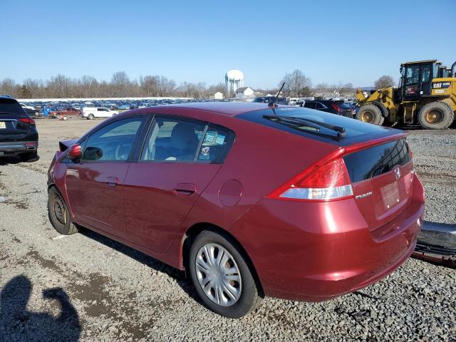 JHMZE2H54AS011186 - 2010 HONDA INSIGHT LX RED photo 2