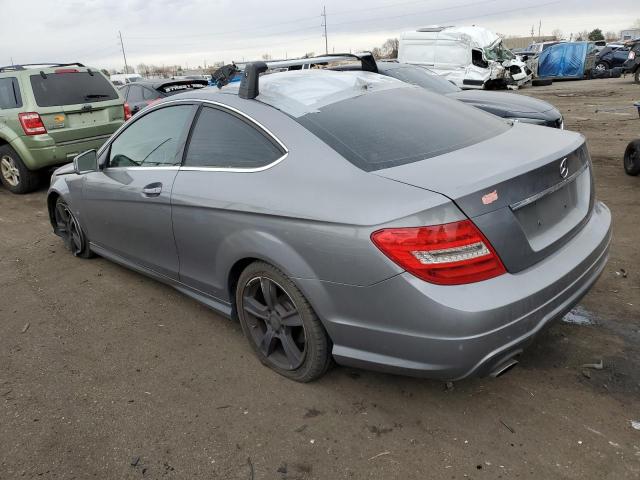 WDDGJ4HBXCF740526 - 2012 MERCEDES-BENZ C 250 GRAY photo 2