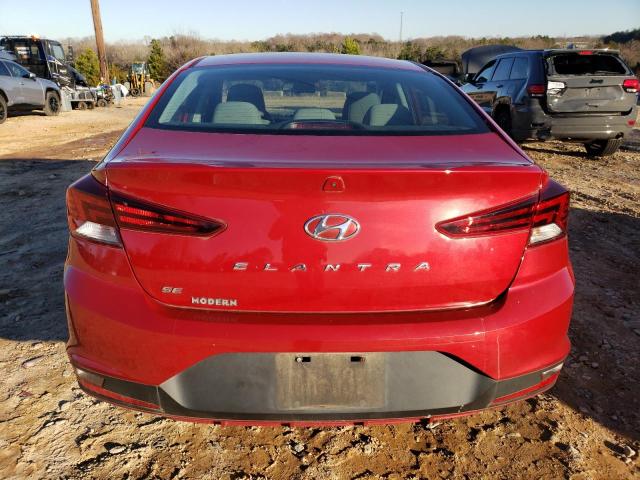 KMHD74LF4KU885640 - 2019 HYUNDAI ELANTRA SE RED photo 6