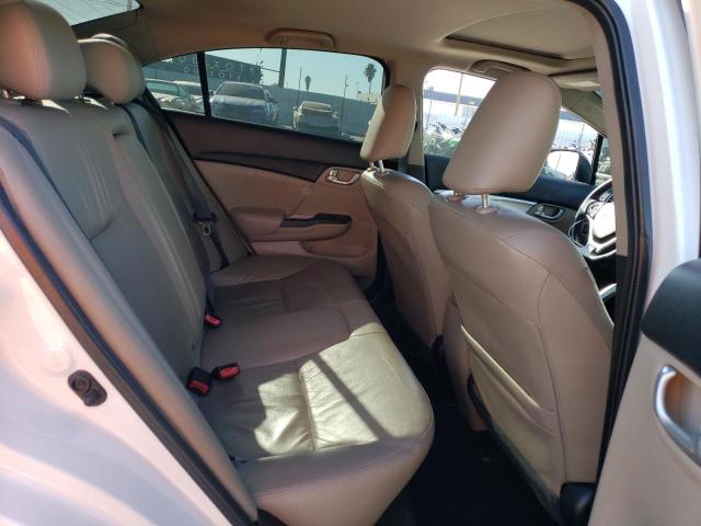 19XFB2F98EE275037 - 2014 HONDA CIVIC EXL Սպիտակ լուսանկար 10