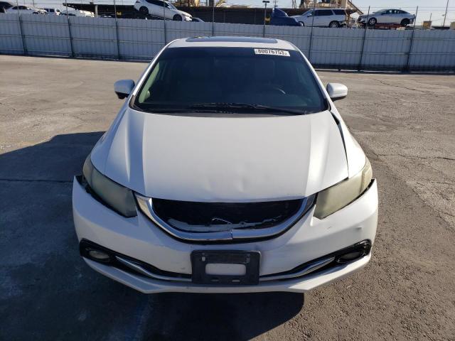 19XFB2F98EE275037 - 2014 HONDA CIVIC EXL WHITE photo 5