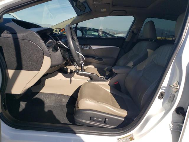 19XFB2F98EE275037 - 2014 HONDA CIVIC EXL Սպիտակ լուսանկար 7
