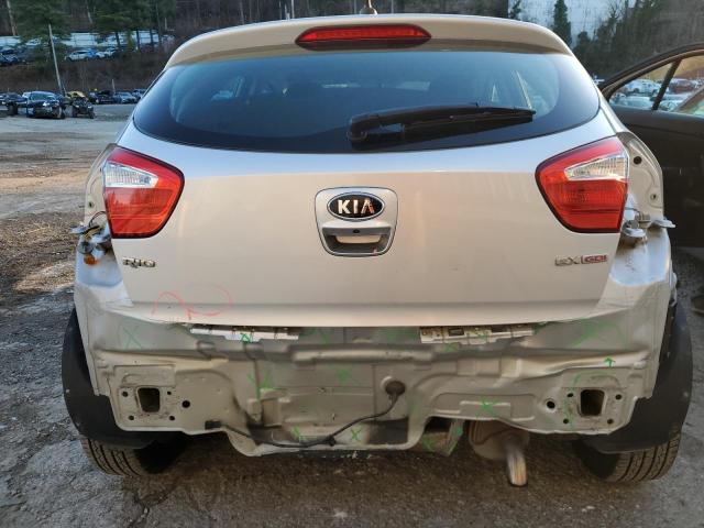 KNADN5A36C6011012 - 2012 KIA RIO EX SILVER photo 6