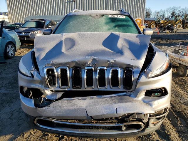 1C4PJLDB5FW770516 - 2015 JEEP CHEROKEE LIMITED SILVER photo 5