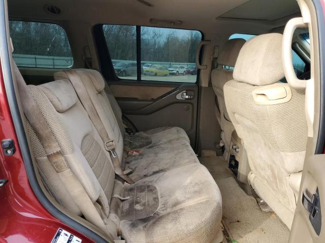 5N1AR18U36C636499 - 2006 NISSAN PATHFINDER LE RED photo 10