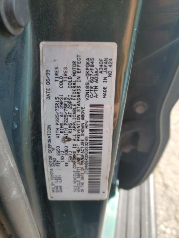 JT3HN86R0X0253245 - 1999 TOYOTA 4RUNNER SR5 GREEN photo 12