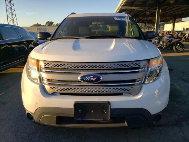 1FM5K7B83EGA17607 - 2014 FORD EXPLORER WHITE photo 5