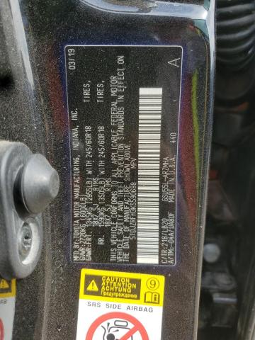 5TDJZRFH3KS590688 - 2019 TOYOTA HIGHLANDER SE BLACK photo 12