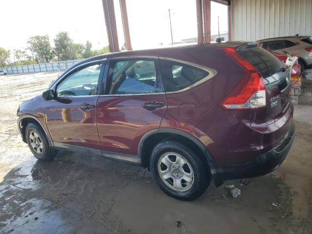 5J6RM4H32DL057980 - 2013 HONDA CR-V LX BURGUNDY photo 2