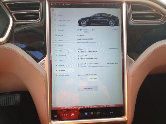 5YJSA1CN9DFP05499 - 2013 TESLA MODEL S BLACK photo 9