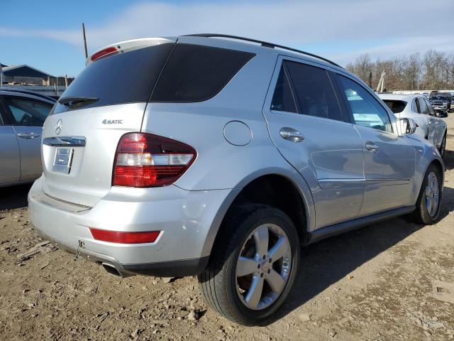4JGBB8GB9AA558557 - 2010 MERCEDES-BENZ ML 350 4MATIC SILVER photo 3