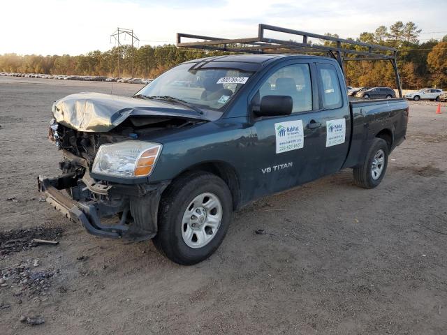 1N6BA06A77N227542 - 2007 NISSAN TITAN XE BLUE photo 1