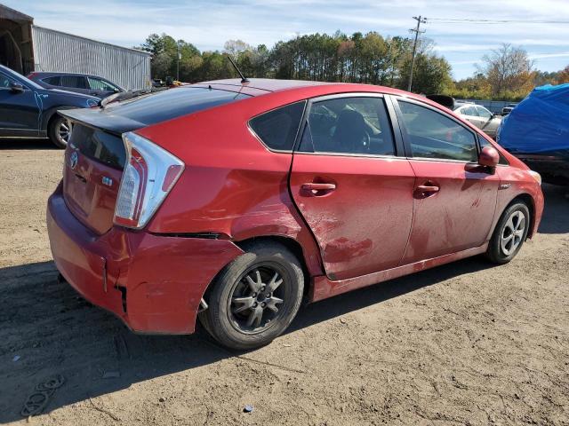 JTDKN3DU1D0340191 - 2013 TOYOTA PRIUS RED photo 3