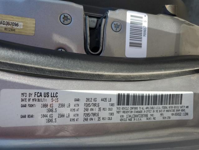1C4NJCBAXFD397096 - 2015 JEEP COMPASS SPORT 银色 照片 14