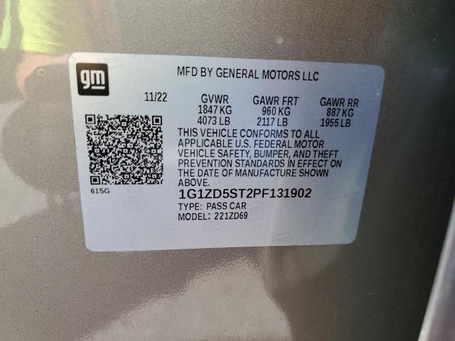 1G1ZD5ST2PF131902 - 2023 CHEVROLET MALIBU LT Бежевый фото 13