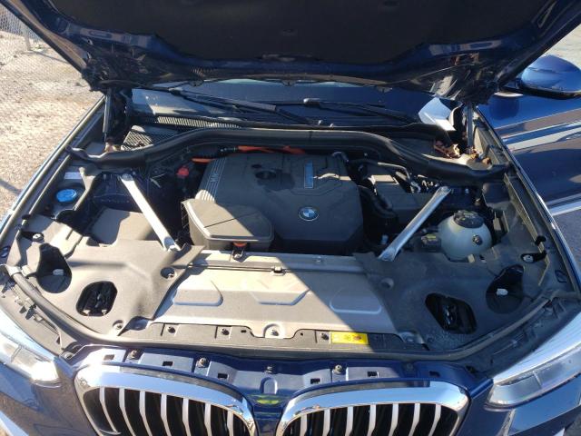 5UXTS1C06L9D40747 - 2020 BMW X3 XDRIVE30E BLUE photo 12