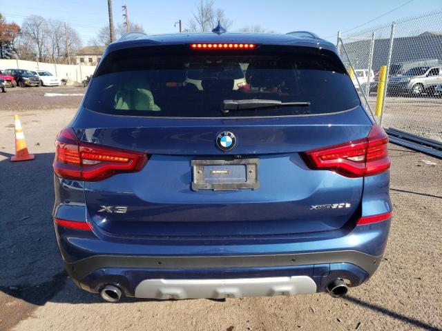 5UXTS1C06L9D40747 - 2020 BMW X3 XDRIVE30E BLUE photo 6