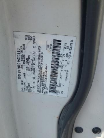 1FMEU7DE2AUA14447 - 2010 FORD EXPLORER XLT WHITE photo 13