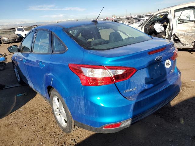 1FADP3F25EL380827 - 2014 FORD FOCUS SE BLUE photo 2