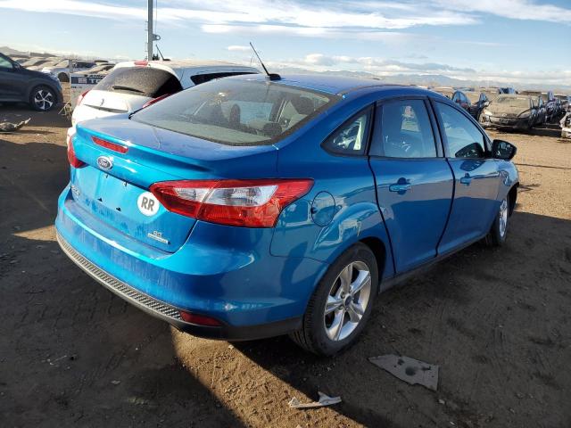 1FADP3F25EL380827 - 2014 FORD FOCUS SE BLUE photo 3