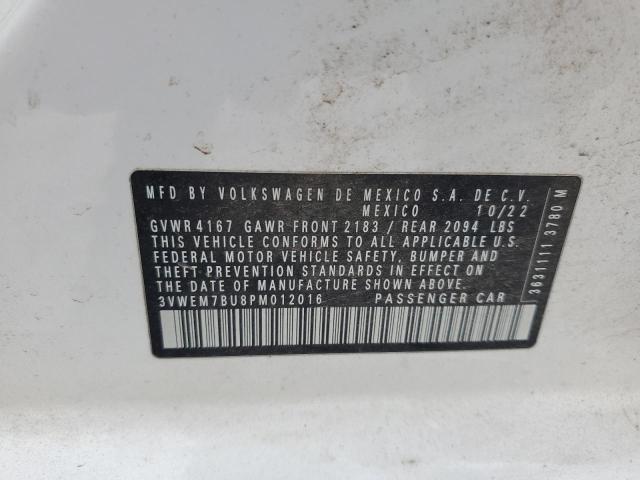 3VWEM7BU8PM012016 - 2023 VOLKSWAGEN JETTA SE WHITE photo 12