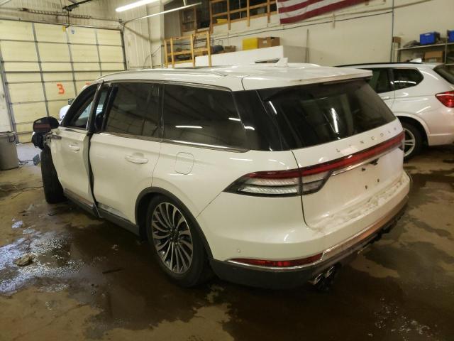 5LM5J7XC0NGL10183 - 2022 LINCOLN AVIATOR RESERVE WHITE photo 2