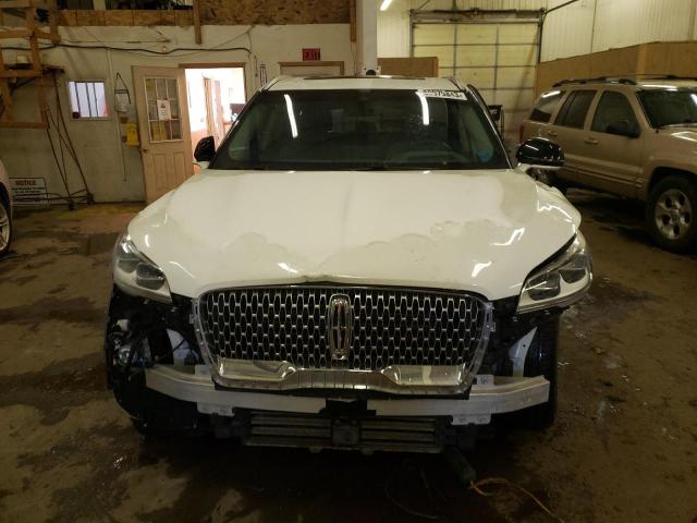 5LM5J7XC0NGL10183 - 2022 LINCOLN AVIATOR RESERVE WHITE photo 5