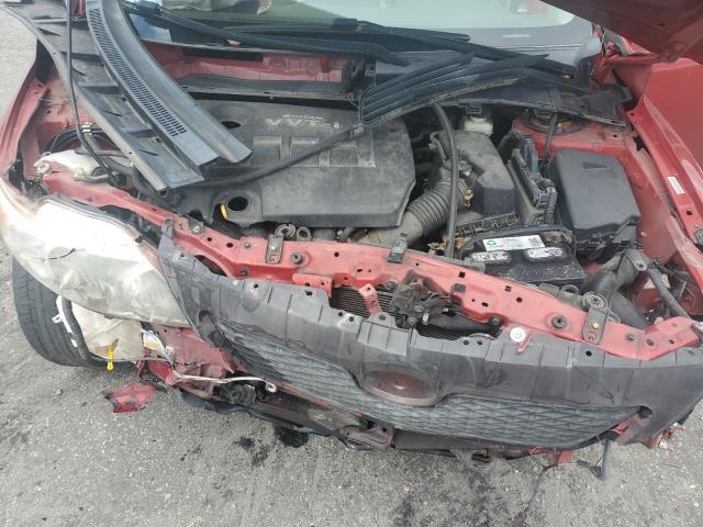 1NXBU4EE2AZ176465 - 2010 TOYOTA COROLLA BASE RED photo 11
