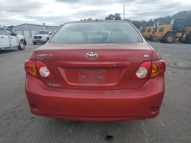 1NXBU4EE2AZ176465 - 2010 TOYOTA COROLLA BASE RED photo 6