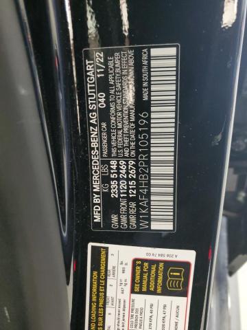 W1KAF4HB2PR105196 - 2023 MERCEDES-BENZ C 300 4MATIC BLACK photo 12