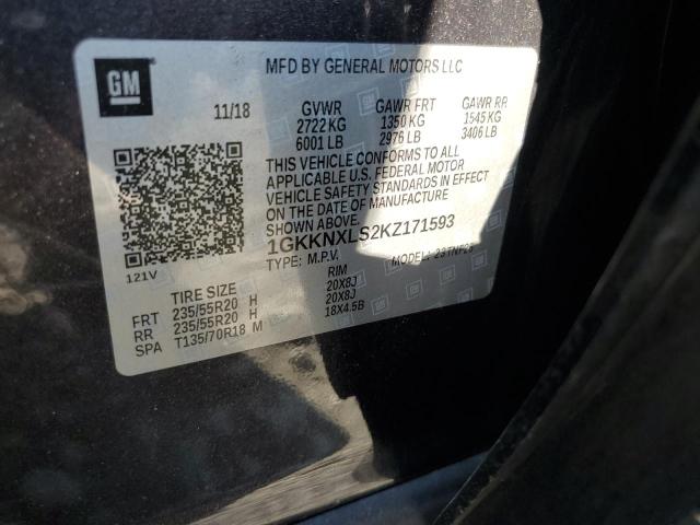 1GKKNXLS2KZ171593 - 2019 GMC ACADIA DENALI Gri fotoğraf 13