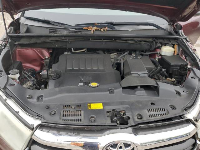5TDKKRFH8FS041244 - 2015 TOYOTA HIGHLANDER XLE Tünd qırmızı foto 12