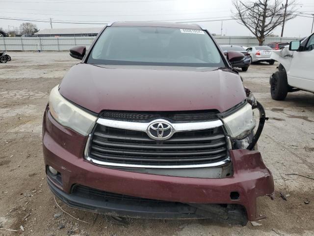 5TDKKRFH8FS041244 - 2015 TOYOTA HIGHLANDER XLE Tünd qırmızı foto 5