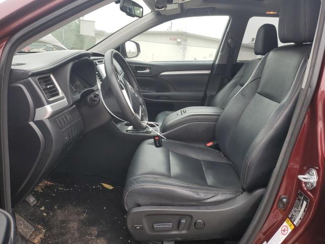 5TDKKRFH8FS041244 - 2015 TOYOTA HIGHLANDER XLE Tünd qırmızı foto 7