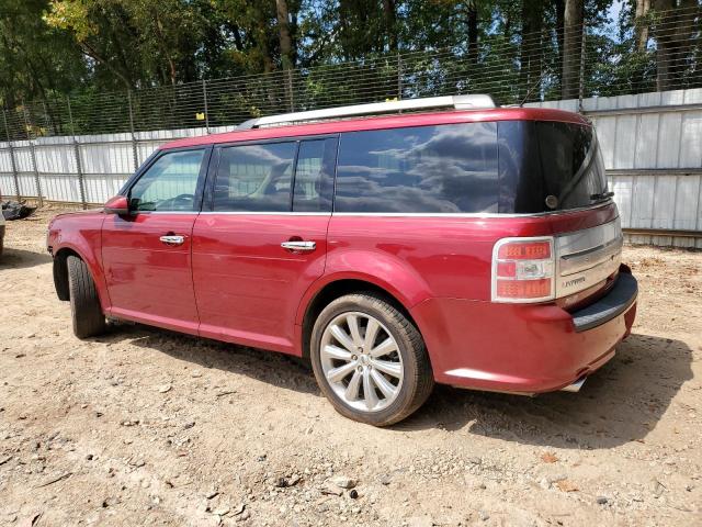 2FMGK5D87DBD27064 - 2013 FORD FLEX LIMITED RED photo 2