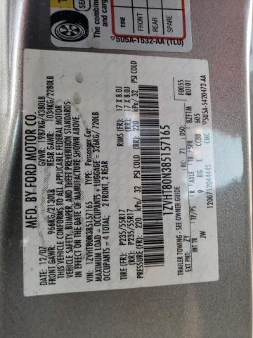 1ZVHT80N385157165 - 2008 FORD MUSTANG SILVER photo 12