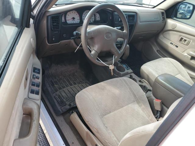 5TEGN92N72Z103805 - 2002 TOYOTA TACOMA DOUBLE CAB PRERUNNER WHITE photo 8